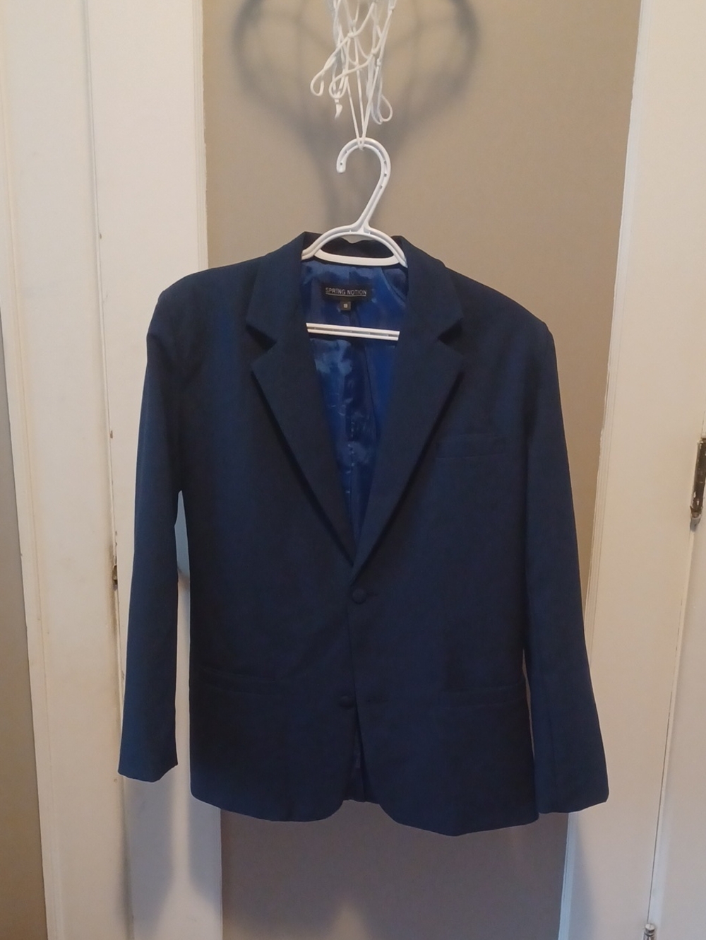 Kid's Navy Blue Sport Coat Blazer - Classic Single-Breasted